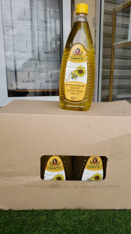 Dante Blended Extra Virgin and Sunflower Oil 1L Wholesale 12/Box